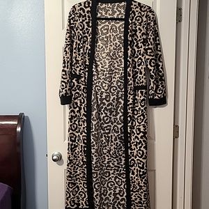 Long Leopard Robe size 1X